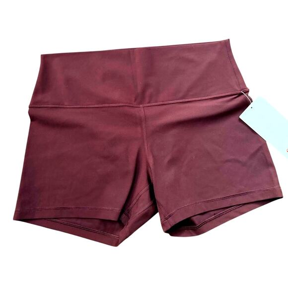 Lululemon Align High-Rise Short 4" NWT Women Size 14 LW7BJYS Goodnight Plum - Picture 3 of 13